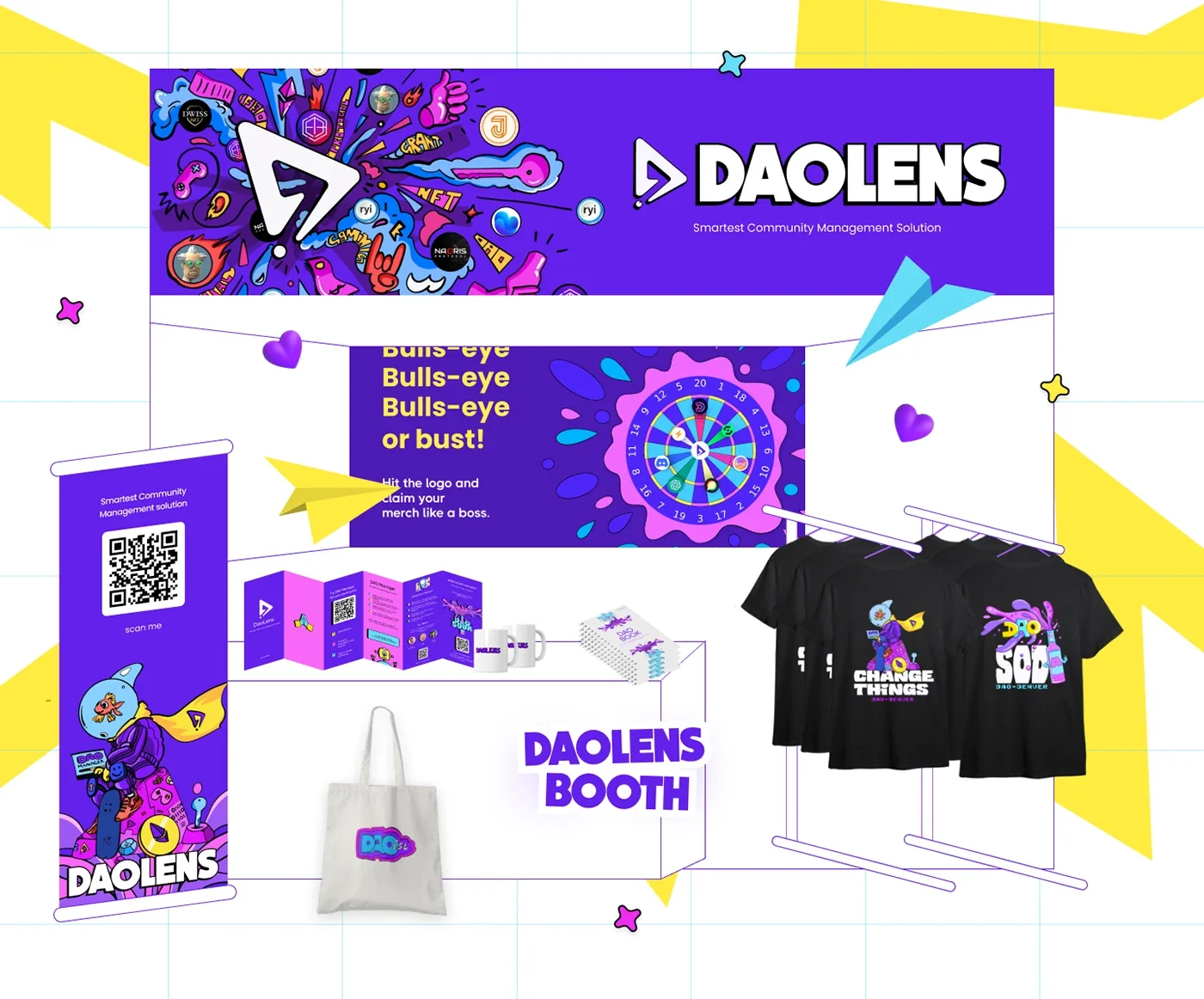 Booth graphics, illustrations, and event applications (3 of 3)