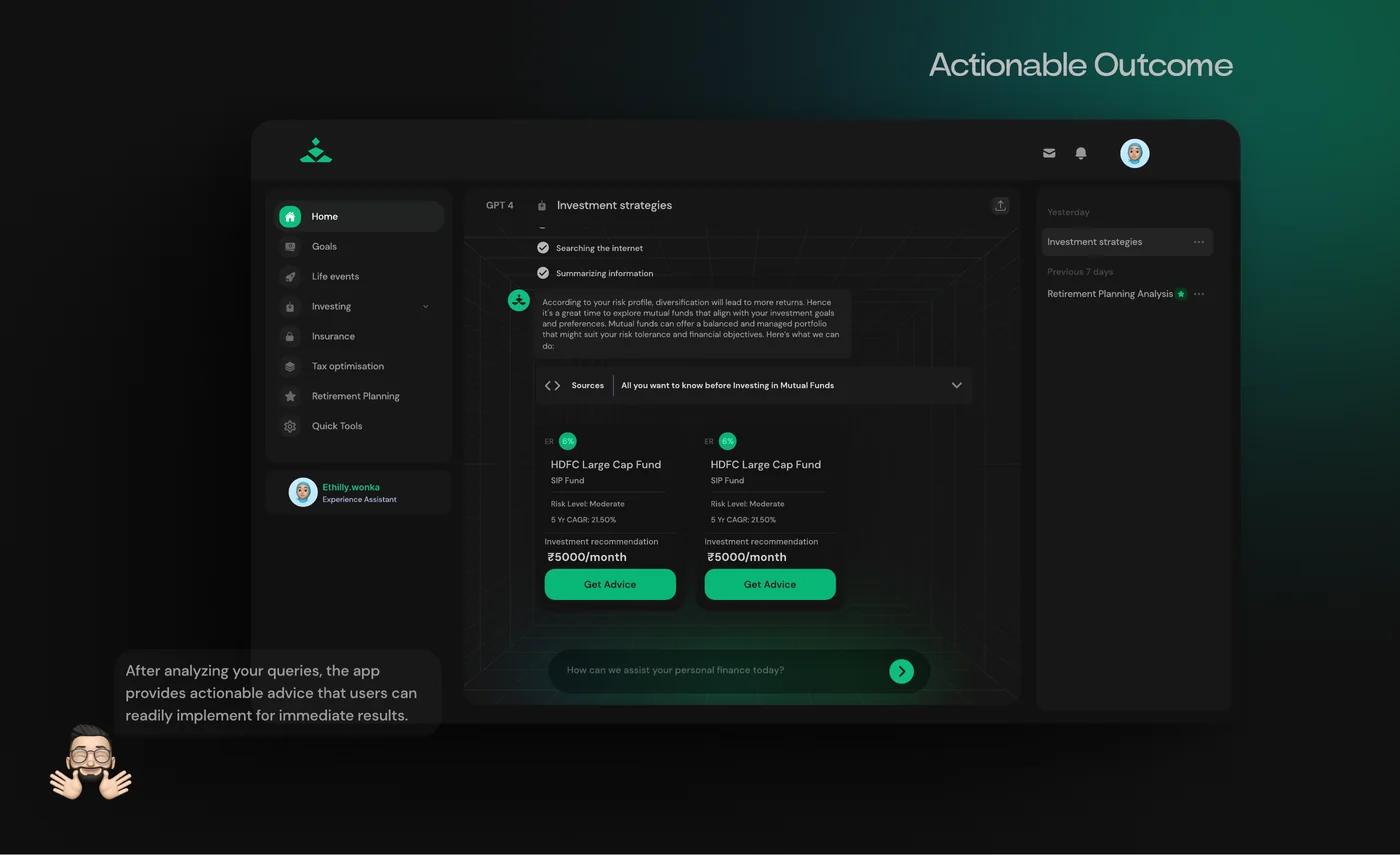 Onboarding as a conversation, and an answer that shows the steps behind it (2 of 2)