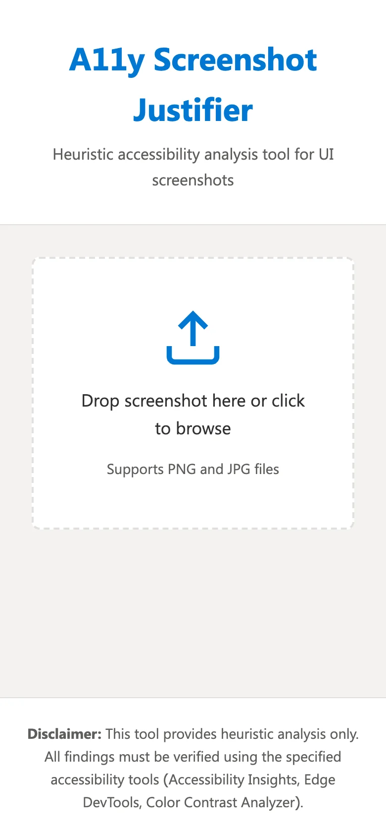 Screenshot accessibility triage: Home page on mobile
